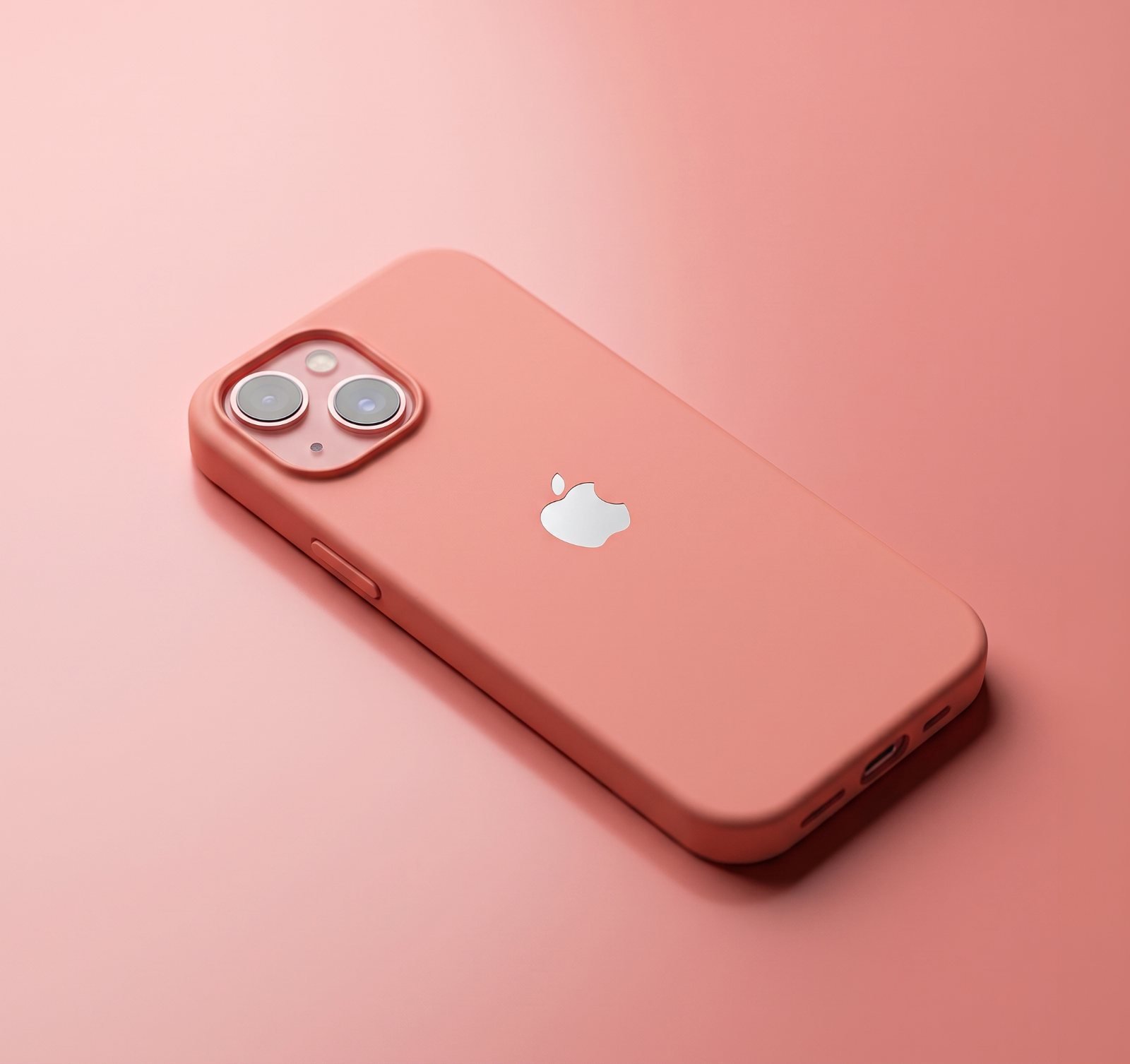Funda de iPhone sobre una mesa de mármol